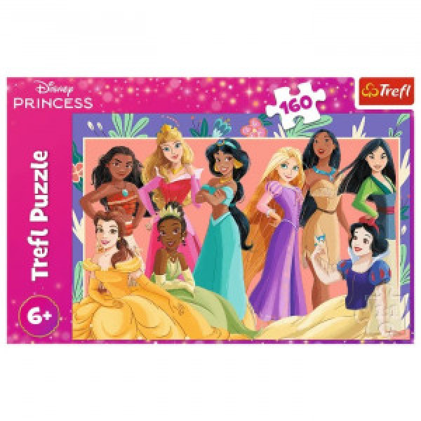 Trefl 15427 Puzzles - "160" - Real princesses / Disney Princess_FSC Mix 70%