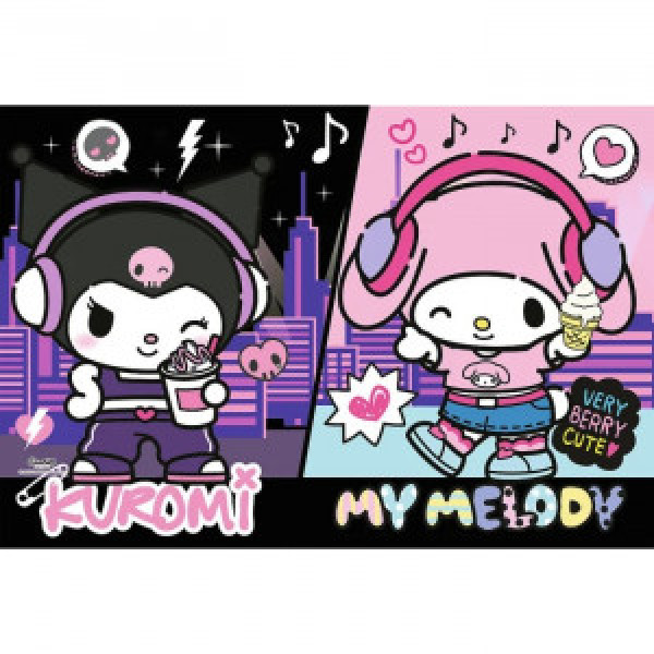 Trefl 15430 Puzzles - 160 - Kuromi rules / Hello Kitty_FSC Mix 70%