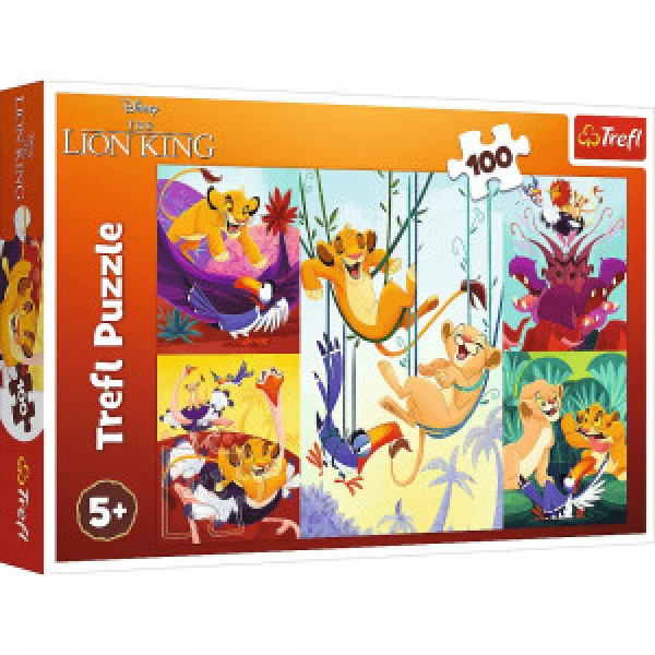 Trefl 16478 Puzzles - 100 - Courageous Lion King / Disney Lion King