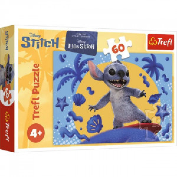 Trefl 17407 Puzzles - 60 - A day with Stitch / Disney Stitch The MovieFSC_Mix 70%