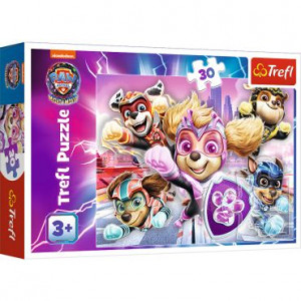 Trefl 18298 Puzzles - "30" - City's Heroes / Viacom PAW PATROL: THE MIGHTY MOVIE 2023