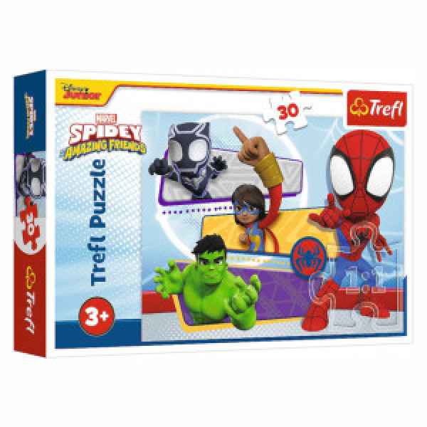 Trefl 18322 Puzzles - 30 - Brave Spidey/ Spidey and his Amazing Friends Marvel_FSC Mix 70%