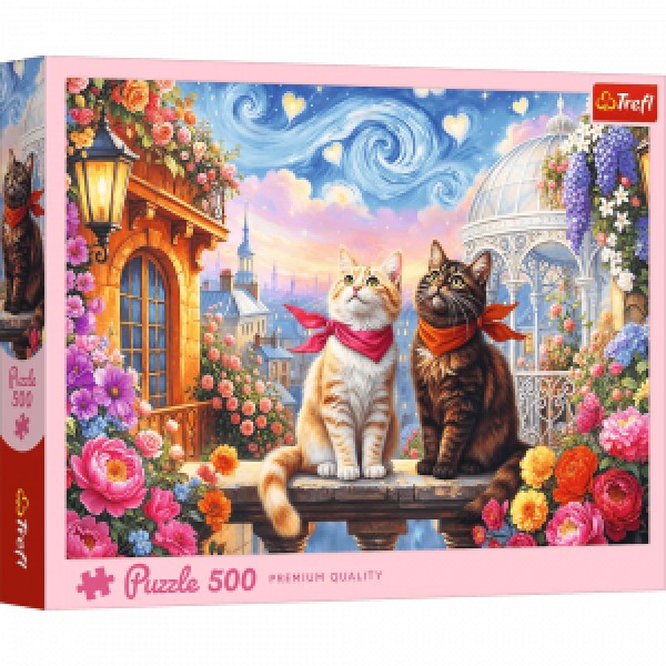 Trefl 37553 Puzzles - 500 - Purrfect Love