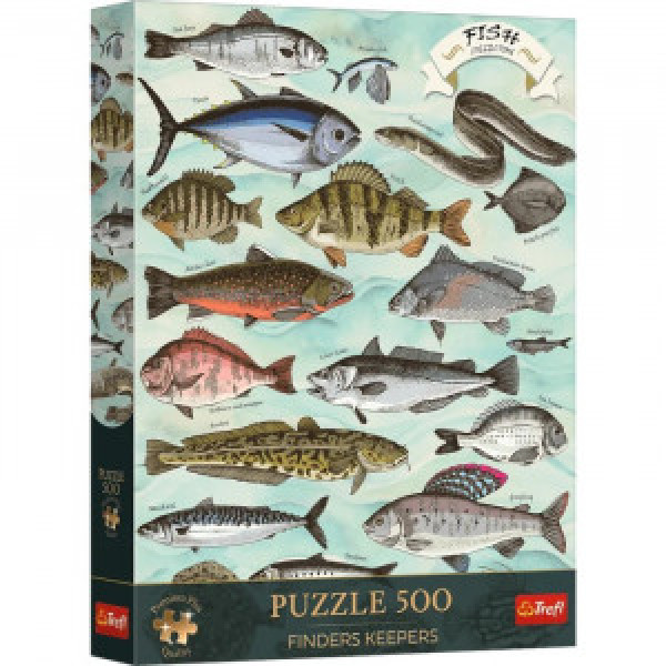 Trefl 37609 Puzzles - 500 Premium Plus - Finders Keepers: Fish_FSC Mix 70%