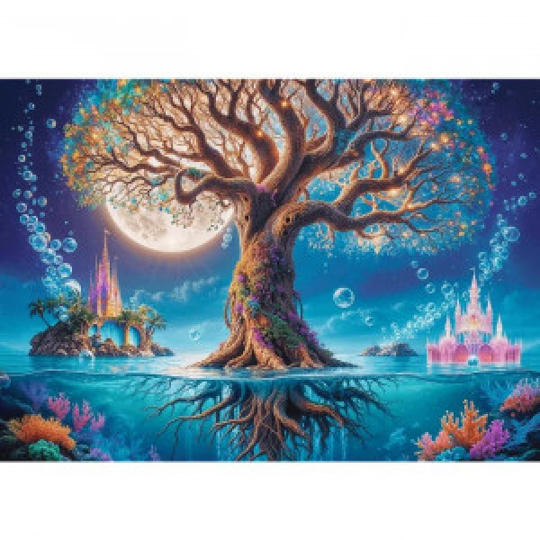 Trefl 37615 Puzzles - 500 European Puzzle Championship Premium Plus - Tea Time: Magic Tree