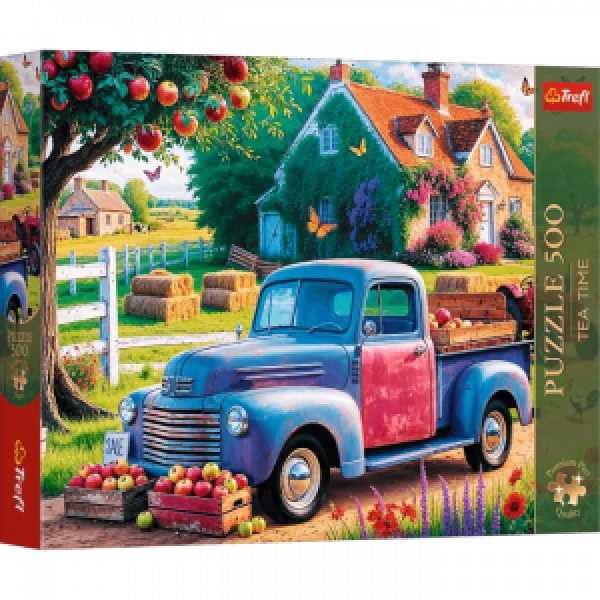 Trefl 37612 Puzzles - 500 Premium Plus - Tea Time: Farm Truck