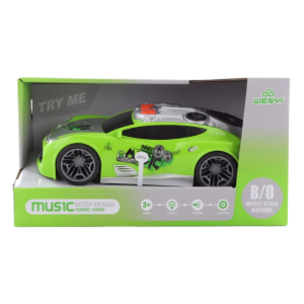 WY103B Masina cu fructiune Dance end Music verde (sunet / lumina)