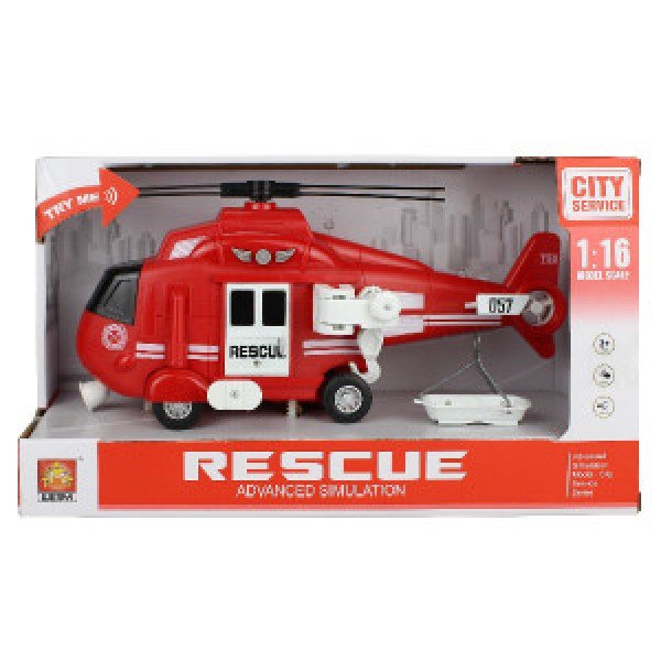 WY750B Elicopter cu inertie Fire &amp; Rescue Helicopter 1:16