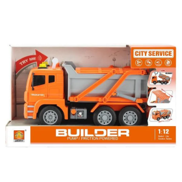 WY810D Camion de gunoi cu inertie (lumina / sunet) 1:12
