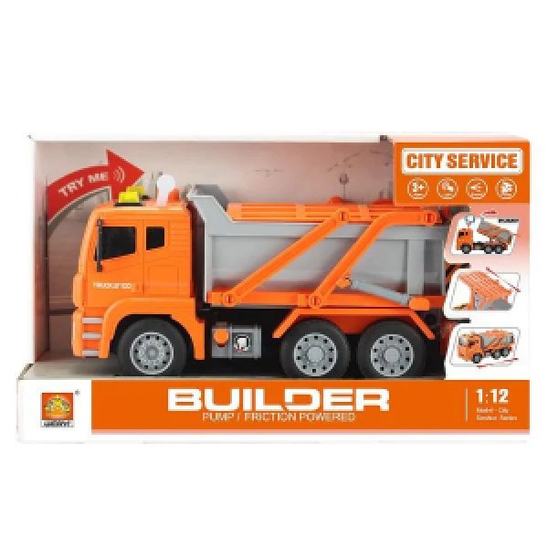 WY810D Camion de gunoi cu inertie (lumina / sunet) 1:12