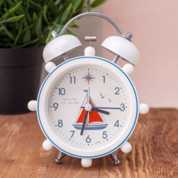 Ceas desteptator Aboard Лодка,  white 17126-01