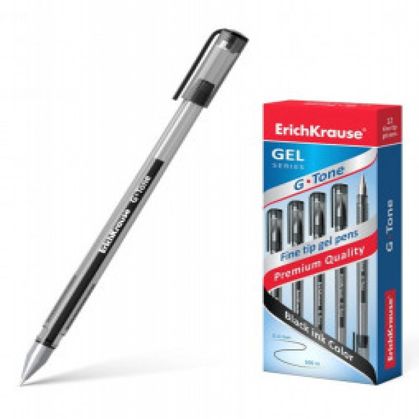 17810 Pix gel ErichKrause G-Tone, black (box 12 pcs.)