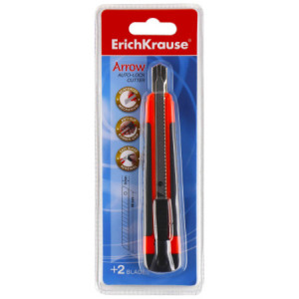 19153 Cutit cancelar ErichKrause Arrow, 9 mm (plastic blister 1 pcs)