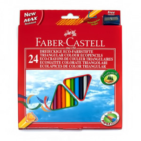120524 Creioane colorate Faber-Castell ECO 24 culori