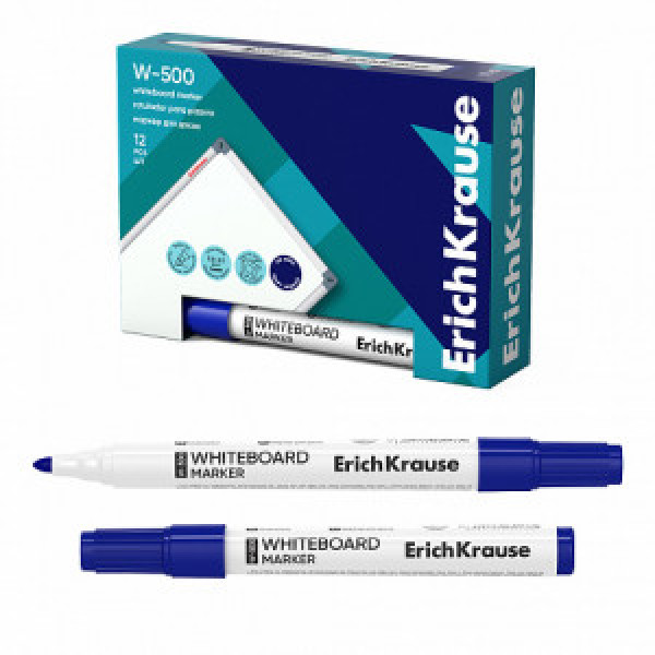 12846 Marker p-u tabla ErichKrause W-500 blue (box 12 pcs.)