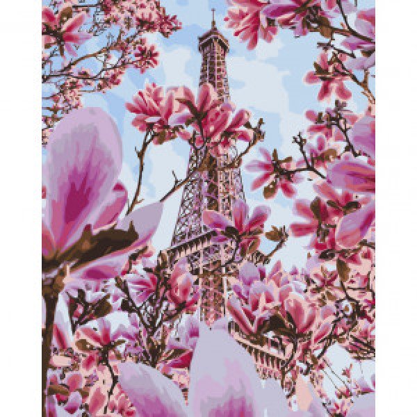 13082-AC Pictura pe numere Весна в Париже 40*50 см