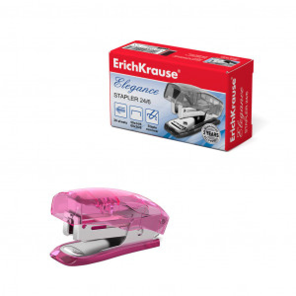 2187 Stapler-mini №24 6 ErichKrause Elegance, up to 20 sheets