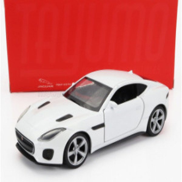 36100030 Macheta auto Jaguar F-Type, alb, 1:36, mecanism pull-back, TAYUMO