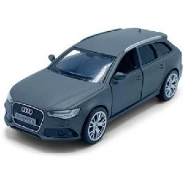 36140214 Macheta auto Audi RS6, 1:36, Grey Mecanism pull-back, sincron