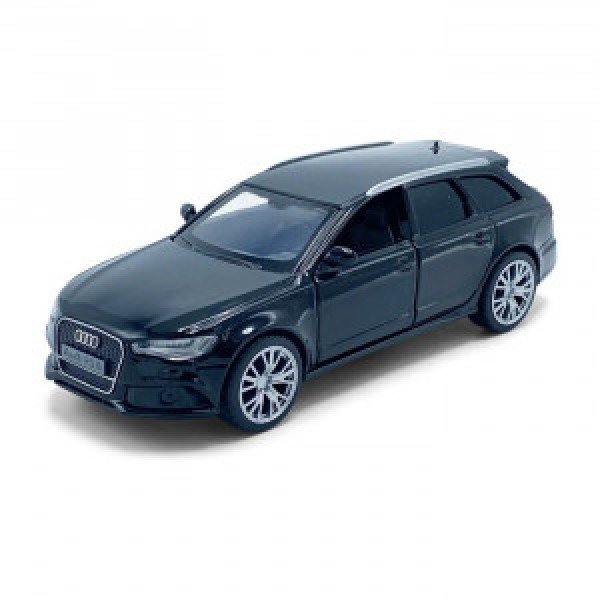 36140215 Macheta auto Audi RS6, 1:36, Blue Mecanism pull-back, sincron