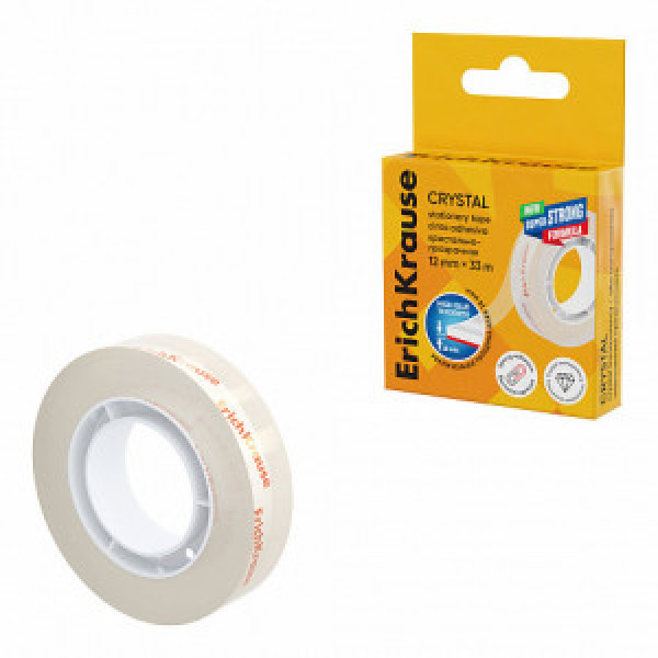 36922 Scoci transparent ErichKrause Crystal , 12mmx33m (box 1 pcs)