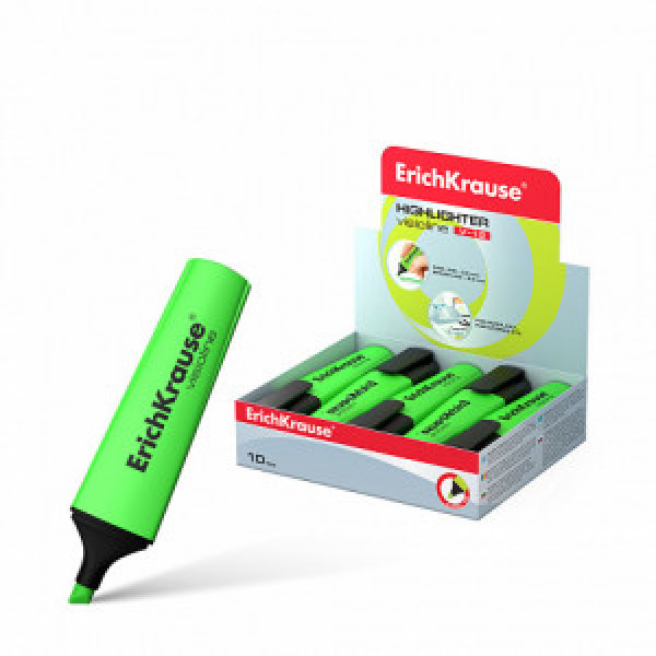 32497 Markator text ErichKrause Visioline V-12, color: green (box 10 pcs.)