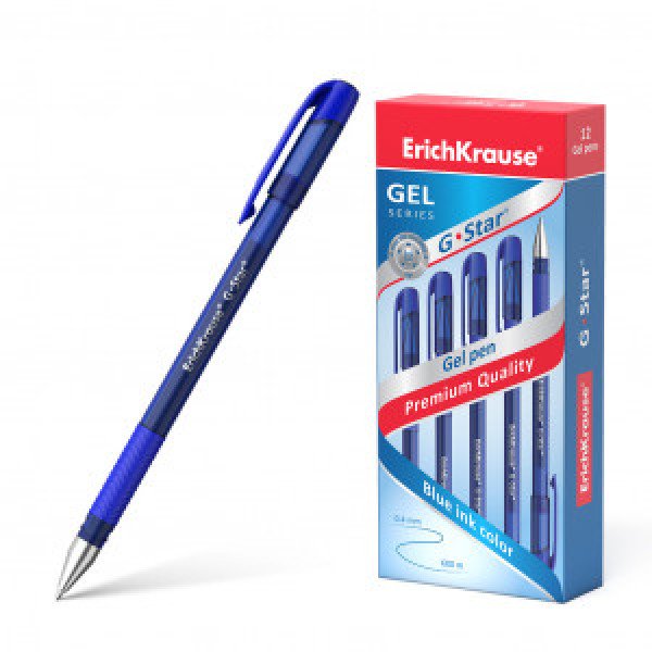 45206 Pix gel ErichKrause G-Star 0.5, ink color blue (box 12 pcs.)