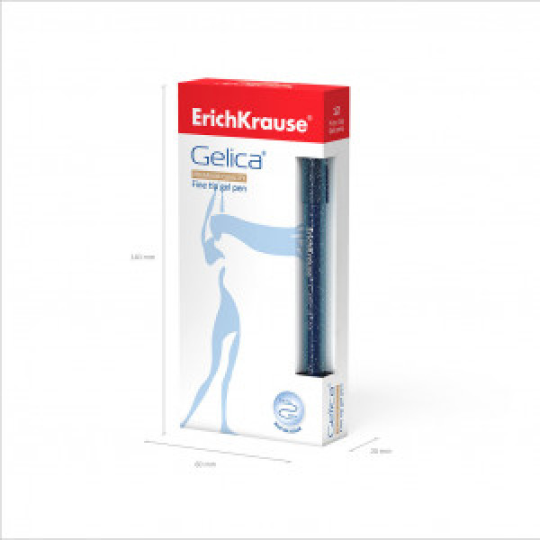 45471 Pix gel ErichKrause  Gelica, ink color: blue (box 12 pcs.)