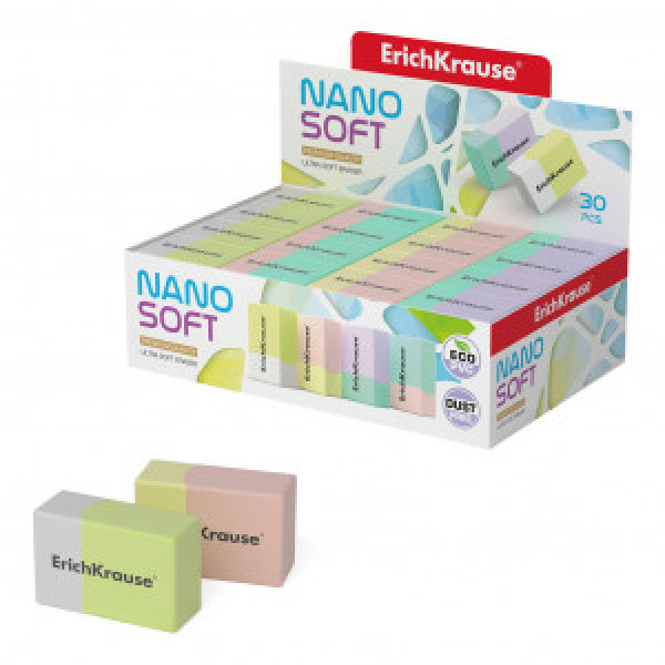 48767 Radiera ErichKrause Nano Soft (box 30 pcs.)