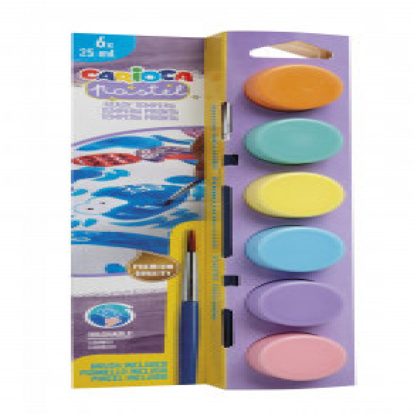 40485 Acuarela CARIOCA 6 cul. with brush pastel