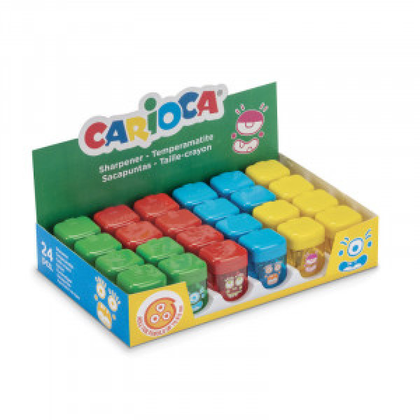 42099 33002 Ascutitoare CARIOCA Monster 1 Hole Disply 24pcs