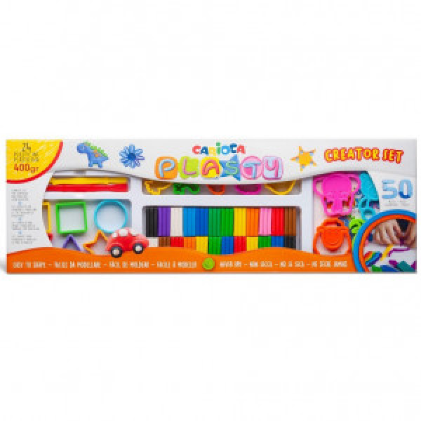 42177 Plastilina CARIOCA Plasty Special + tools400 gr. Modelling Clay