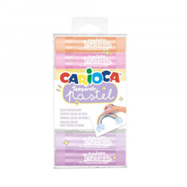 42673 Guas solida CARIOCA Temperello Pastel Box 8pcs