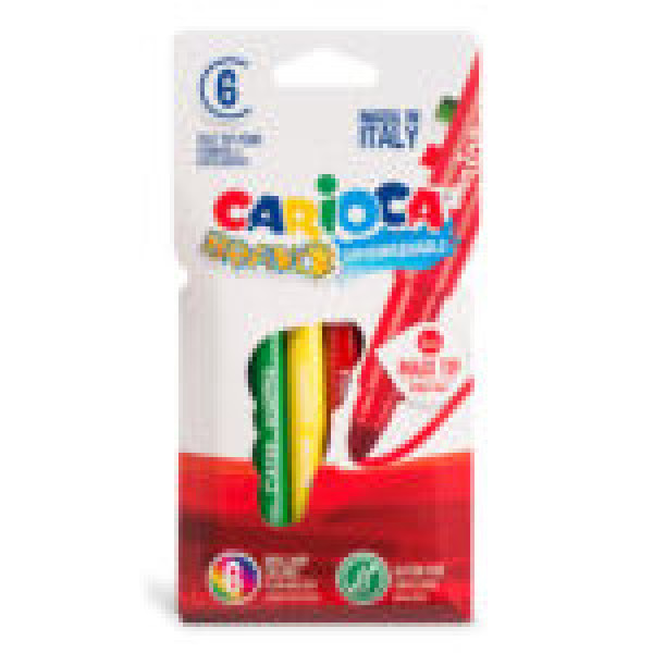 42767 Carioci CARIOCA Bravo Paperboard Wallet 6pcs Felt Tip Pens