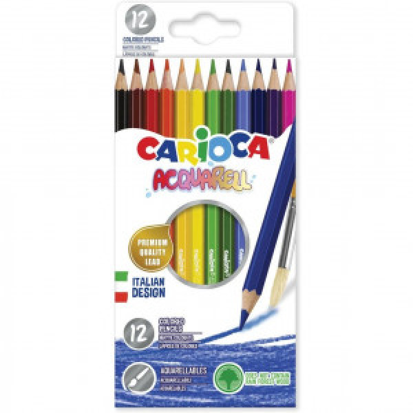 42857 Creioane CARIOCA Acquarell Pencils 12cul.