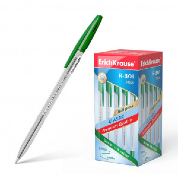 43187 Pix ErichKrause R-301 Classic Stick 1.0 green (box 50 pcs )