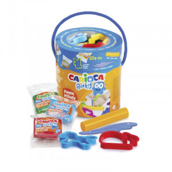 43189 Plastilina CARIOCA Baby Do Playset 10 pcs paper bucket