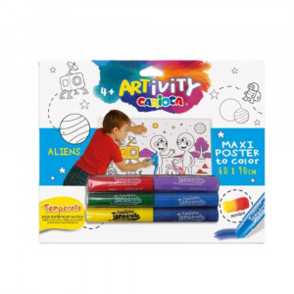 43622 Set de colorat CARIOCA ARTivity Temperello Aliens
