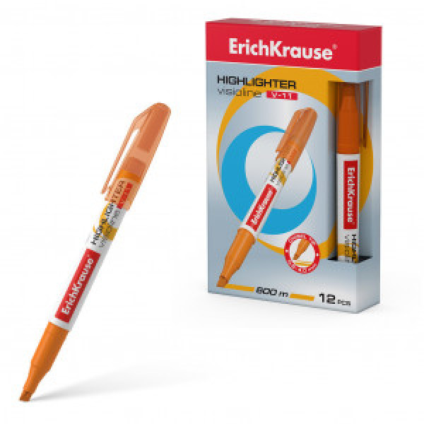56908 Markator text ErichKrause Visioline V-11, color: orange  (box 12 pcs.)