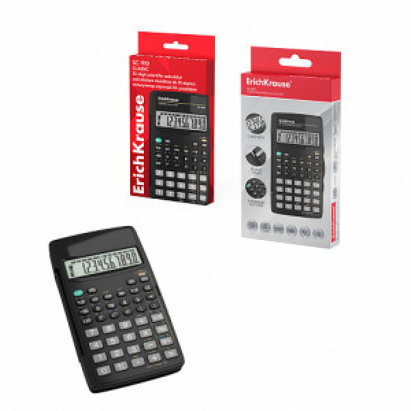 57521 Calculator 10-Digit ErichKrause SC-910 Classic, black (box 1 pc)