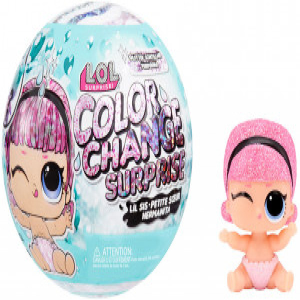 585305 Papusa L.O.L. Surprise! Lil Sis Glitter Color Change +