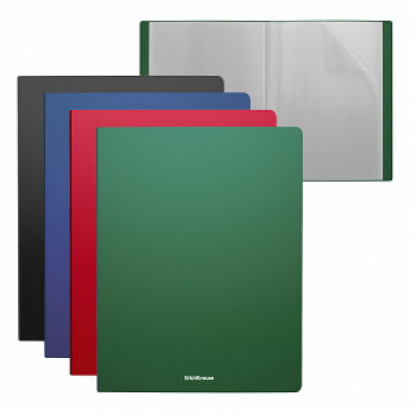 59182 Mapa с файлами (10) ErichKrause® Matt Classic A4 assorted colors (4pcs)