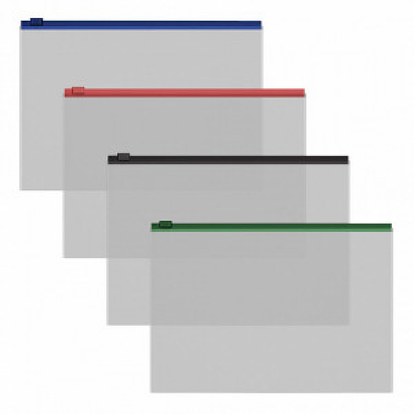 50327 Mapa ZIP на молнии pocket ErichKrause B5 Fizzy Clear