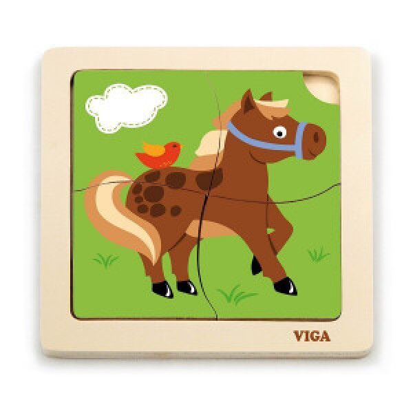 51312 Puzzle mini - Horse 24pcs display_VIGA