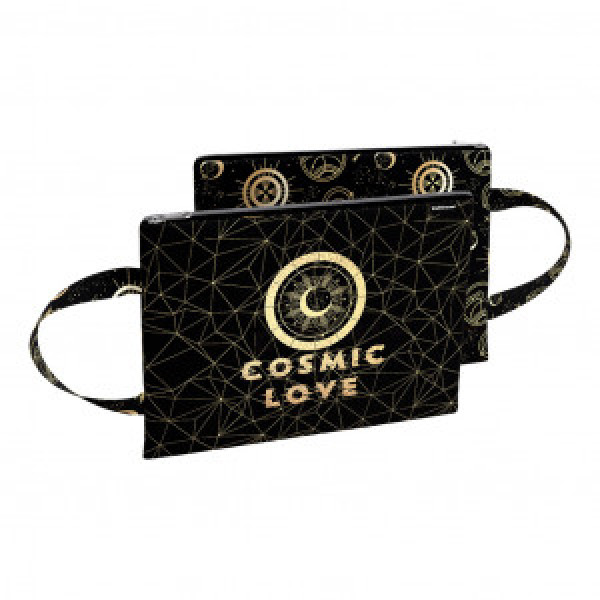 53952 Mapa ZIP на молнии textile zip folder ErichKrause vertical with hanger, Magic Sky, A4