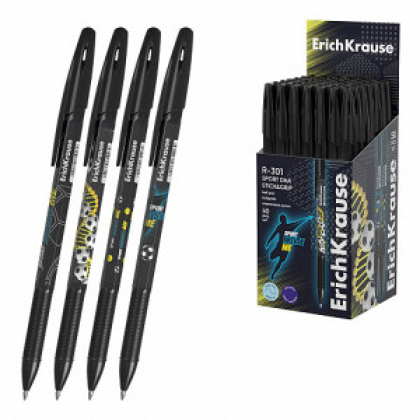 61006 PIX ErichKrause R-301 Stick&amp;Grip Sport DNA 0.7, ink color: blue (box 50 pcs.)