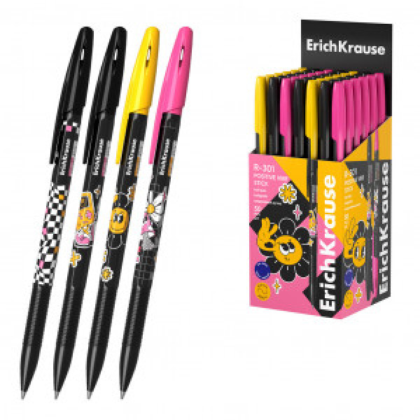 63080 Pix ErichKrause R-301 Stick Positive Vibe 0.7 blue (box 50 pcs.)