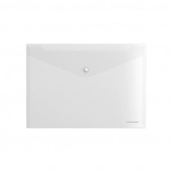 63902 Mapa-конверт на кнопке ErichKrause Glossy Clear, А4, 180 mcm, transparent (12pcs)
