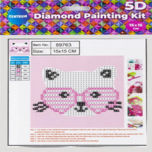 89763 Mozaic cu diamante  Kitty 15x15