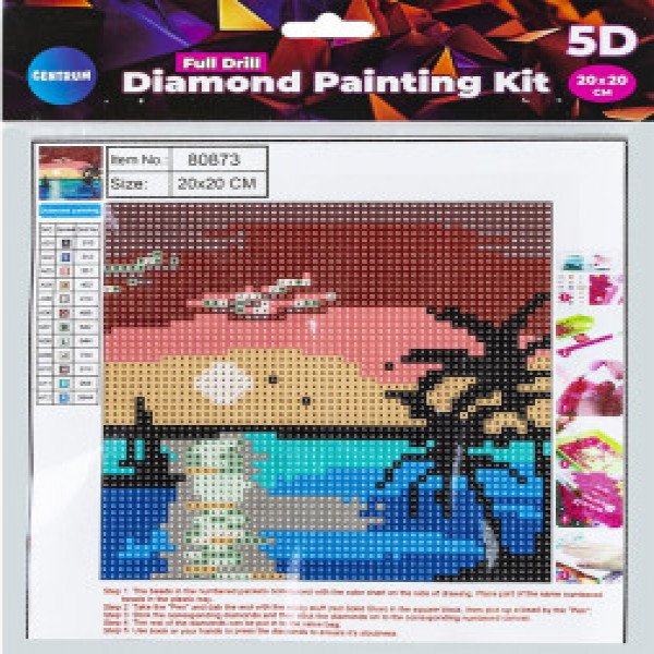 80873 Mozaic cu diamante Apus de soare 5D 20x20cm